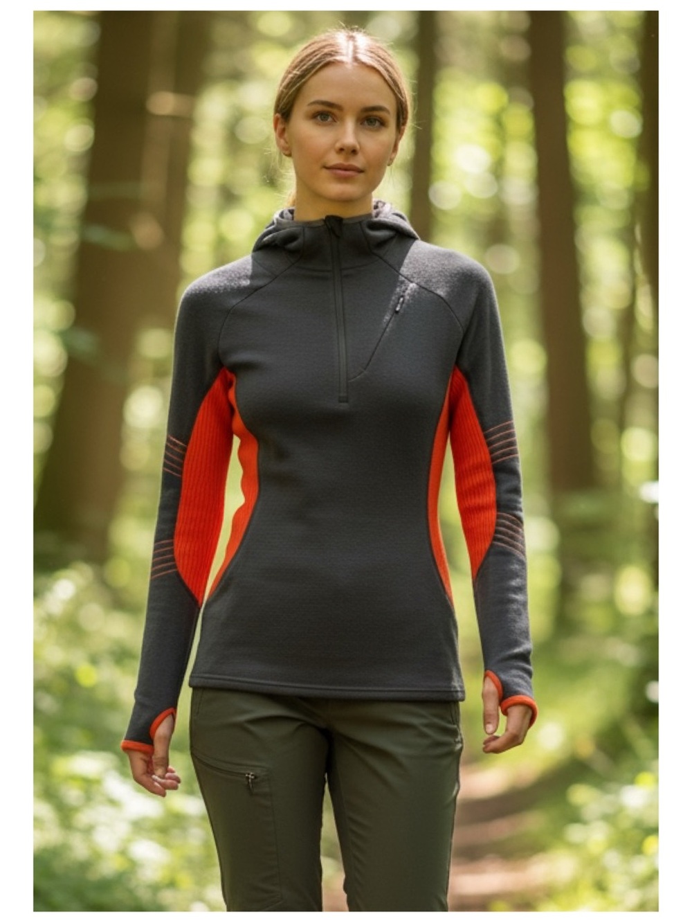 Icebreaker Merino Wool Sport LTD 320 Performance 1/2 Zip Hoodie Women's S